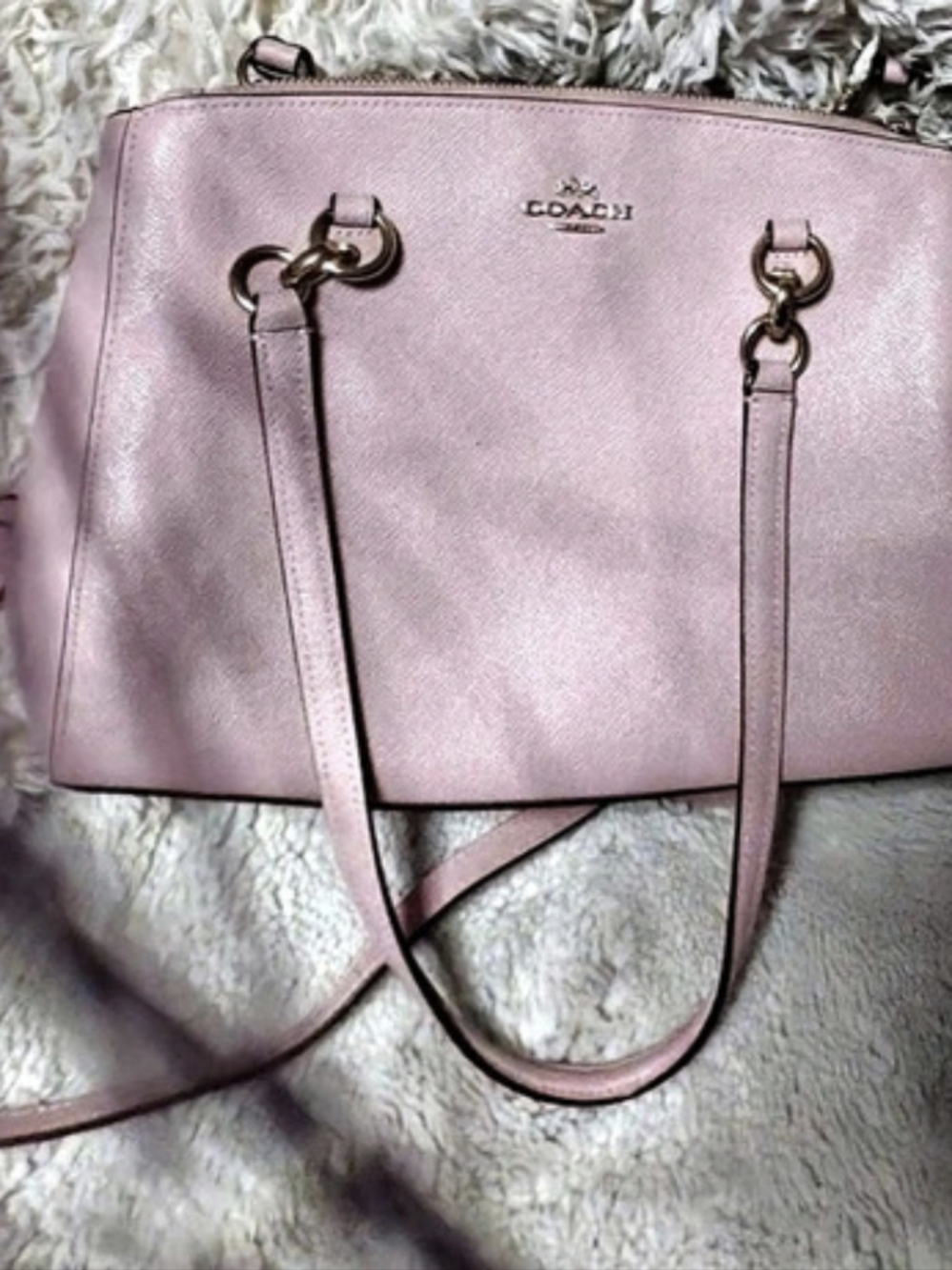 Coach Kristy Shoulder Bag Pink
